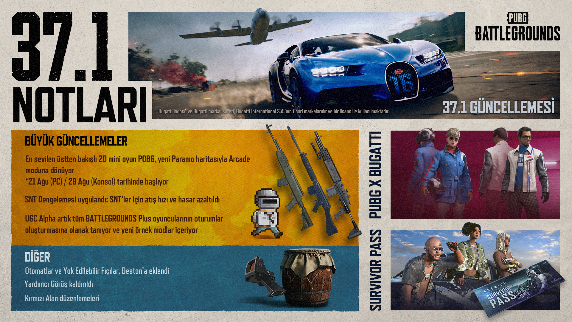 pubg battlegrounds 371 guncellemesi ve bugatti isbirligi yayinda 1 73wTuXps